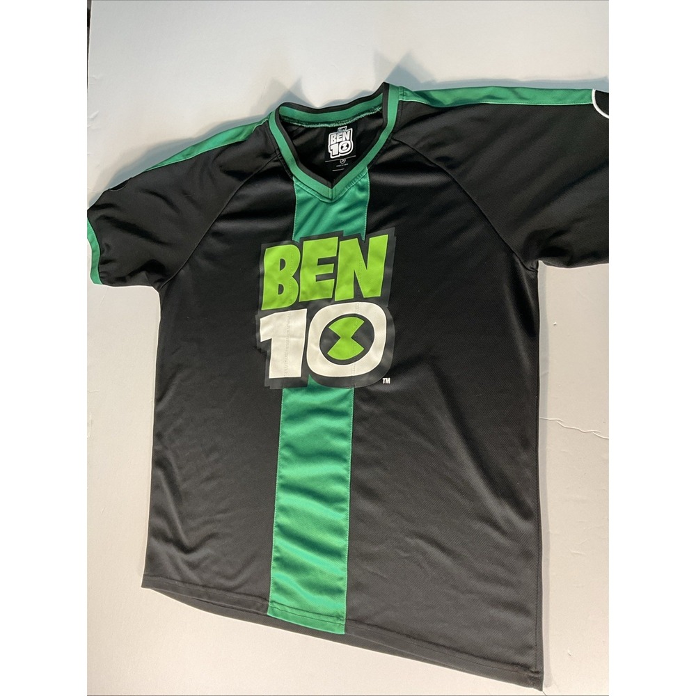 Ben 10 Cartoon Network Soccer Style Jersey Shirt Hot Topic Adult 2XL Black Green